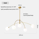GobekUsa Nordic Comet Glass Ball Chandelier - Elegant Home Décor