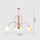 GobekUsa Nordic Comet Glass Ball Chandelier - Elegant Home Décor