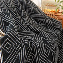 GobekUsa Grey Knitted Woolen Blanket: Nordic Style, Comfortable & Versatile Summer Sofa Throw