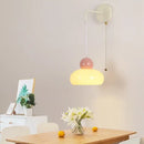 GobekUsa Iron Nordic LED Wall Light Fixture Glass Adjustable Bedside Lamp