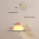 GobekUsa Iron Nordic LED Wall Light Fixture Glass Adjustable Bedside Lamp