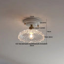 GobekUsa Ceramic LED Ceiling Light Creamy White Nordic Indoor Lighting Fixture