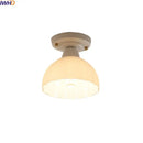 GobekUsa Ceramic LED Ceiling Light Creamy White Nordic Indoor Lighting Fixture