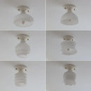 GobekUsa Ceramic LED Ceiling Light Creamy White Nordic Indoor Lighting Fixture