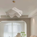 GobekUsa Cream Fabric LED Pendant Lights - Nordic Minimalist Style Chandelier for Home Decor