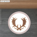 GobekUsa Nordic Deer Horn/Head LED Wall Sconce - Acrylic Bedside Light Fixture in White