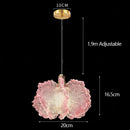 Nordic French Cream Acrylic Flower Pendant Light
