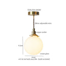 GobekUsa Glass LED Pendant Lamp: Nordic Minimalism for Bedroom, Living Room, Kitchen & More