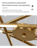 GobekUsa Nordic Geometry LED Chandelier with Remote Control
