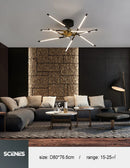 GobekUsa Nordic Geometry LED Chandelier with Remote Control