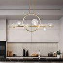 GobekUsa Nordic Glass Bubble LED Chandelier - Black