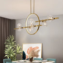 GobekUsa Nordic Glass Bubble LED Chandelier - Black
