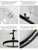 GobekUsa Nordic Glass Bubble LED Chandelier - Black