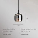 GobekUsa Nordic Glass LED Pendant Chandelier - Modern, Luxury
