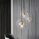 Nordic Glass Pendant Light in Amber or Clear