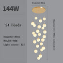 Nordic Glass Staircase Chandelier Pendant Light