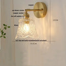 GobekUsa Brass LED Wall Sconce with Pull Chain Switch, Nordic Design