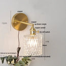 GobekUsa Brass LED Wall Sconce with Pull Chain Switch, Nordic Design