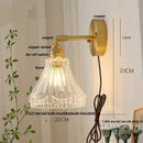 GobekUsa Brass LED Wall Sconce with Pull Chain Switch, Nordic Design