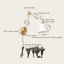 GobekUsa Ceramic LED Wall Lamp, Pull Chain Switch, Nordic Copper, Small Size