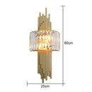 GobekUsa Crystal Wall Sconce Light: Nordic Luxury for Living Room, Corridor, Hall