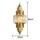 GobekUsa Crystal Wall Sconce Light: Nordic Luxury for Living Room, Corridor, Hall