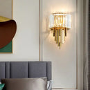 GobekUsa Crystal Wall Sconce Light: Nordic Luxury for Living Room, Corridor, Hall