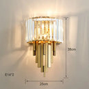 GobekUsa Crystal Wall Sconce Light: Nordic Luxury for Living Room, Corridor, Hall