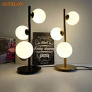 GobekUsa Glass Ball LED Table Lamp | Nordic Style Iron Art Decor Fixture