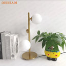 GobekUsa Glass Ball LED Table Lamp | Nordic Style Iron Art Decor Fixture