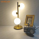 GobekUsa Glass Ball LED Table Lamp | Nordic Style Iron Art Decor Fixture
