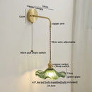 GobekUsa Gray Glass LED Wall Sconce Lamp for Home Decor, Bedroom, Living Room - Nordic Design