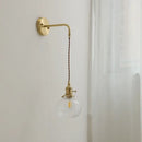 GobekUsa Gray Glass LED Wall Sconce Lamp for Home Decor, Bedroom, Living Room - Nordic Design
