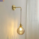 GobekUsa Gray Glass LED Wall Sconce Lamp for Home Decor, Bedroom, Living Room - Nordic Design