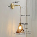 GobekUsa Gray Glass LED Wall Sconce Lamp for Home Decor, Bedroom, Living Room - Nordic Design