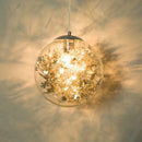 GobekUsa Glass LED Pendant Lamp: Simple Nordic Lighting Fixture for Bedroom, Kitchen & Living Room