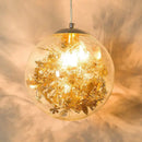 GobekUsa Glass LED Pendant Lamp: Simple Nordic Lighting Fixture for Bedroom, Kitchen & Living Room