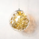 GobekUsa Glass LED Pendant Lamp: Simple Nordic Lighting Fixture for Bedroom, Kitchen & Living Room