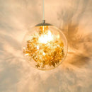 GobekUsa Glass LED Pendant Lamp: Simple Nordic Lighting Fixture for Bedroom, Kitchen & Living Room