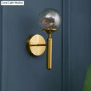 GobekUsa Nordic Gold Glass Wall Sconce with LED Lighting and String Accent