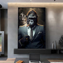 GobekUsa Nordic Gorilla Wall Art Canvas Print