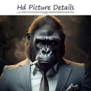 GobekUsa Nordic Gorilla Wall Art Canvas Print