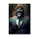 GobekUsa Nordic Gorilla Wall Art Canvas Print