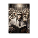 GobekUsa Nordic Gorilla Wall Art Canvas Print
