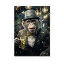 GobekUsa Nordic Gorilla Wall Art Canvas Print