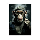 GobekUsa Nordic Gorilla Wall Art Canvas Print