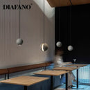 GobekUsa Cement Pendant Light | Nordic Design Moon Planet Hanging Lamp for Dining Room