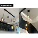 GobekUsa Cement Pendant Light | Nordic Design Moon Planet Hanging Lamp for Dining Room