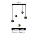 GobekUsa Cement Pendant Light | Nordic Design Moon Planet Hanging Lamp for Dining Room