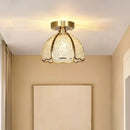 GobekUsa Glass Crystal Ceiling Light Fixture Modern Nordic Design